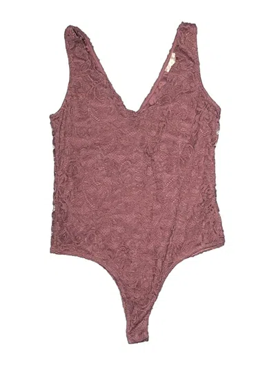 Pre-owned Willow & Root Bodysuit In Burgundy