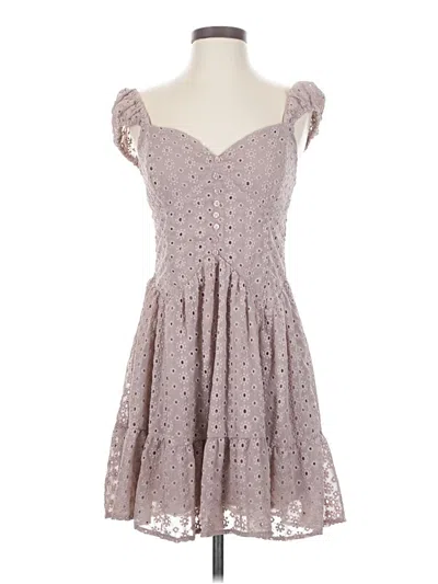 Pre-owned Willow & Root Casual Dress In Gray