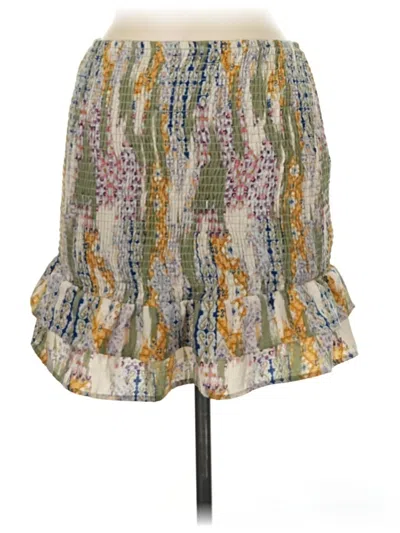 Pre-owned Willow & Root Casual Skirt In Yellow
