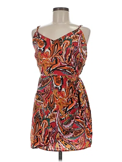 Pre-owned Willow & Root Cocktail Dress In Orange