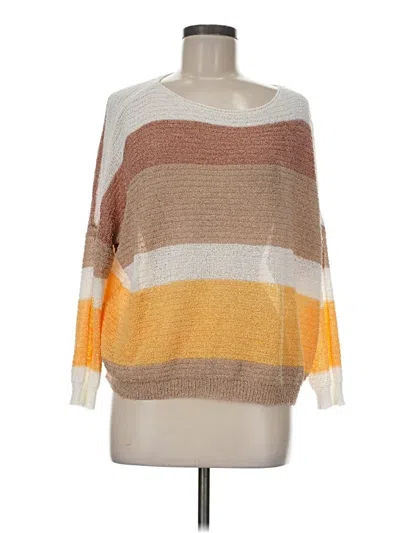Pre-owned Willow & Root Pullover Sweater In Brown