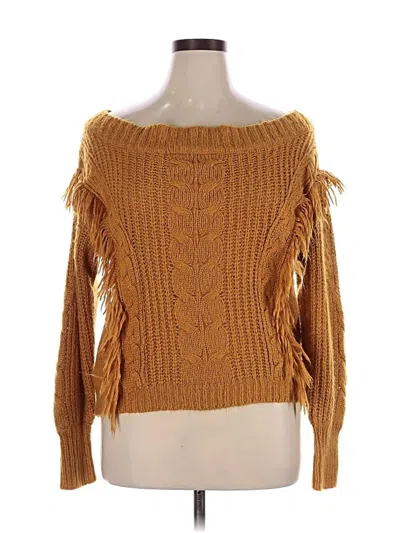 Pre-owned Willow & Root Pullover Sweater In Brown