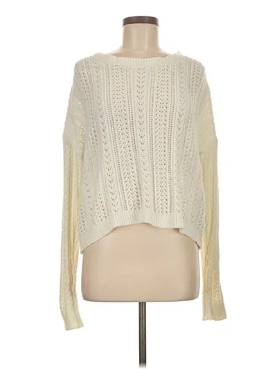 Pre-owned Willow & Root Pullover Sweater In Ivory