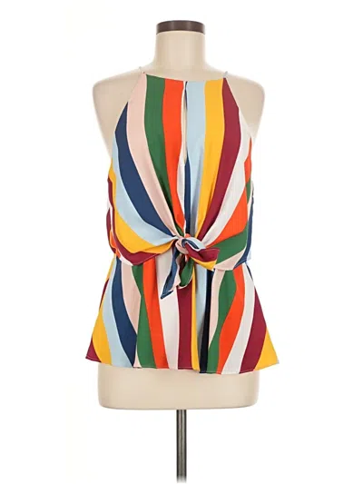 Pre-owned Willow & Root Sleeveless Blouse In Orange