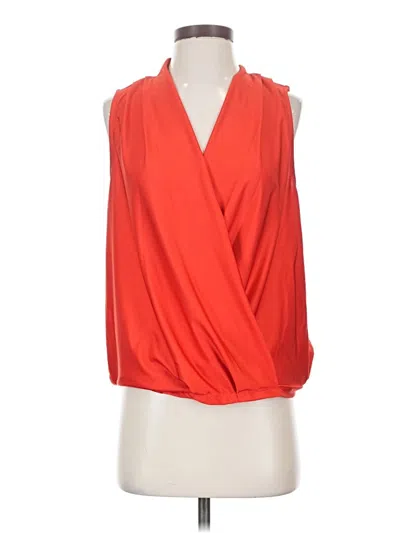 Pre-owned Willow & Root Sleeveless Blouse In Orange