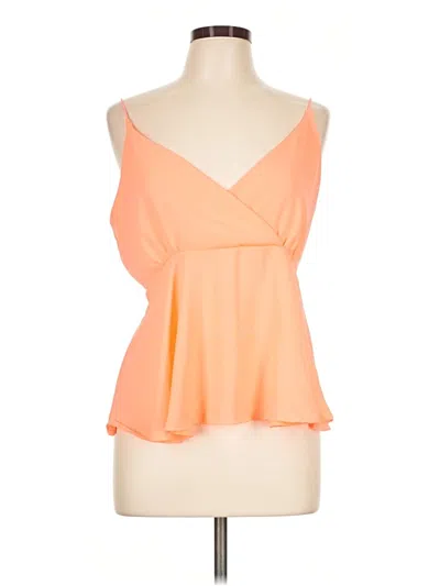 Pre-owned Willow & Root Sleeveless Blouse In Orange