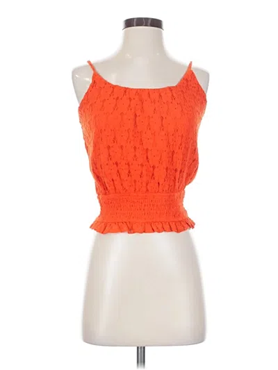 Willow & Root Sleeveless Blouse In Orange