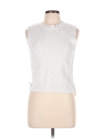 Pre-owned Willow & Root Sweater Vest In White
