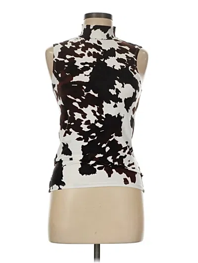 Pre-owned Willow & Root Tank Top Ivory High Neck Tops In White