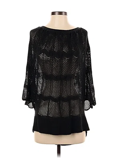 Pre-owned Willow & Wind Cardigan Sweater In Black