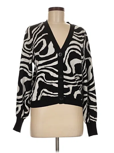 Pre-owned Willow & Wind Cardigan Sweater In Black
