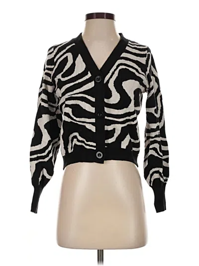 Pre-owned Willow & Wind Cardigan Sweater In Black