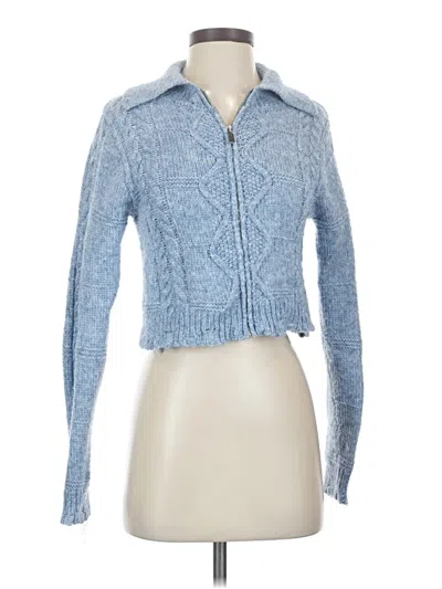 Pre-owned Willow & Wind Cardigan Sweater In Blue