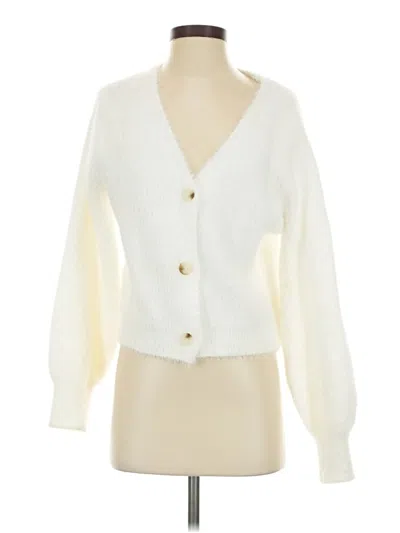 Pre-owned Willow & Wind Cardigan Sweater In Ivory