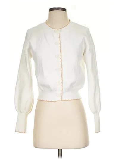 Pre-owned Willow & Wind Cardigan Sweater In Ivory