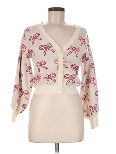 Pre-owned Willow & Wind Cardigan Sweater In Ivory