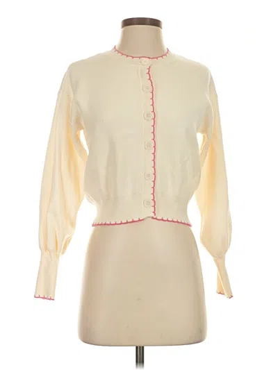 Pre-owned Willow & Wind Cardigan Sweater In Ivory