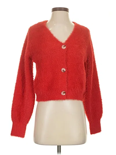 Willow & Wind Cardigan Sweater In Red
