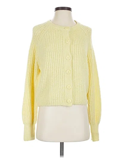Pre-owned Willow & Wind Cardigan Sweater In Yellow