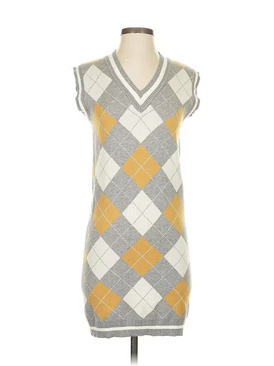 Pre-owned Willow & Wind Casual Dress In Gray