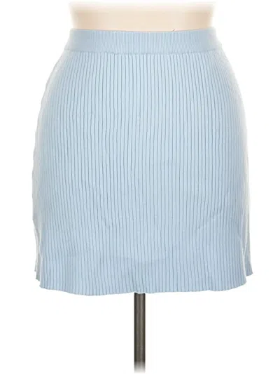 Pre-owned Willow & Wind Casual Skirt In Blue