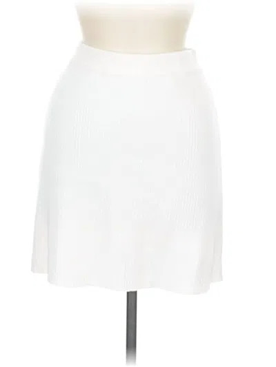 Pre-owned Willow & Wind Casual Skirt In White
