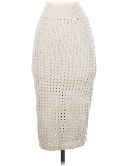 Pre-owned Willow & Wind Casual Skirt In White