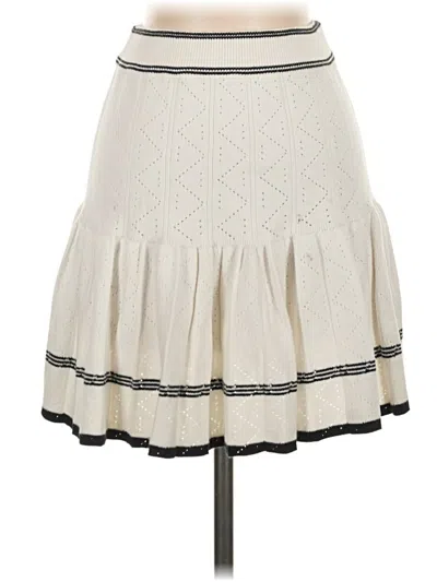 Pre-owned Willow & Wind Casual Skirt In White