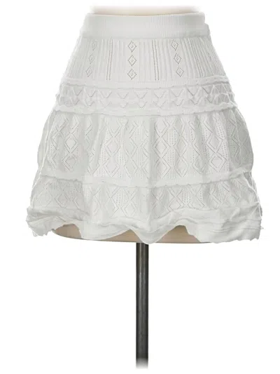 Pre-owned Willow & Wind Casual Skirt In White