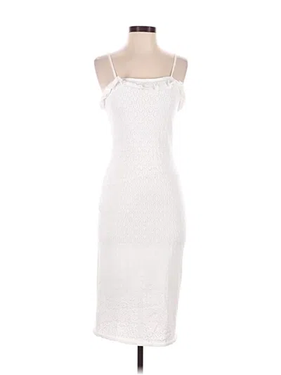 Pre-owned Willow & Wind Cocktail Dress In White
