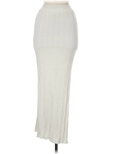 Pre-owned Willow & Wind Formal Skirt In Ivory