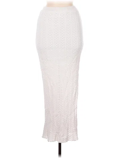 Pre-owned Willow & Wind Formal Skirt In Ivory