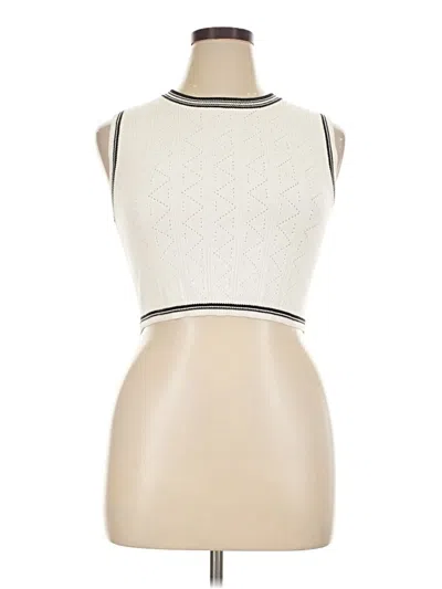 Pre-owned Willow & Wind Sweater Vest In Ivory