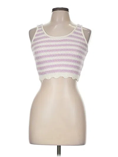 Pre-owned Willow & Wind Tank Top Pink Sweetheart Neckline Tops
