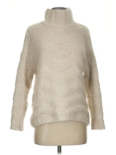 Pre-owned Willow & Wind Turtleneck Sweater In Ivory