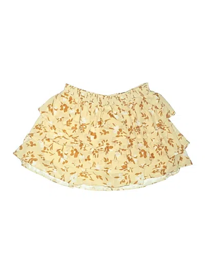 Pre-owned Willow Casual Skirt In Yellow