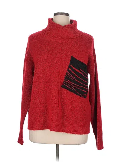 Pre-owned Willow Drive Turtleneck Sweater In Red