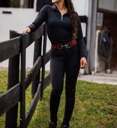 Willow Equestrian Training Breech Riding Pants In Black