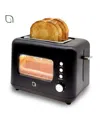 Willow Kitchen 2 Slice Toaster With Window In Black