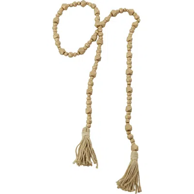 Willow Row Bohemian Mango Wood Garland In Gold