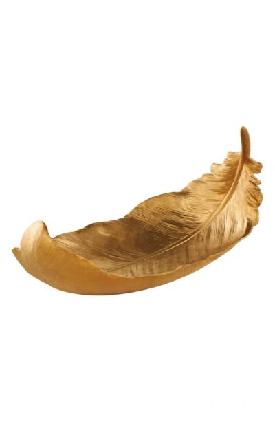 Willow Row Gold Resin Decorative Bowl