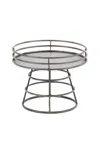 Willow Row Grey Iron Farmhouse Tray Stand In Grey