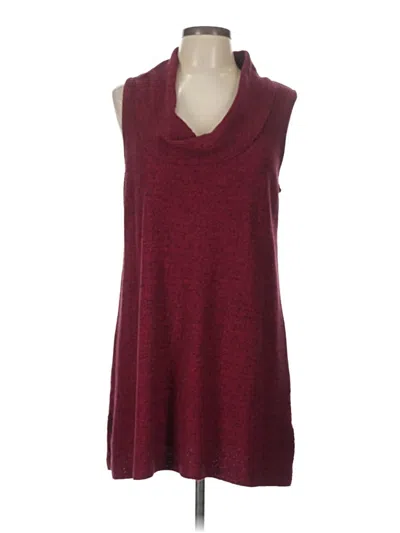 Pre-owned Willow Sweater Vest In Burgundy