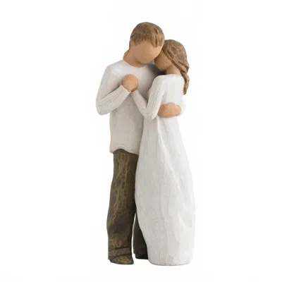 Willow Tree Promise Hand-painted Resin Figure In White In Multi