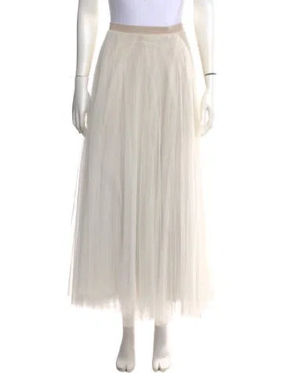 Pre-owned Willowby By Watters Long Skirt In Neutral