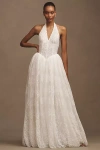 Willowby By Watters Prince Halter Lace Basque-waist Corset Wedding Gown