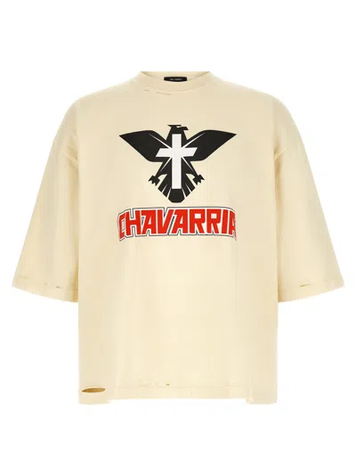 Willy Chavarria Aguila Buffalo T-shirt Beige In Yellow