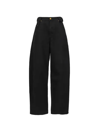 Willy Chavarria Bad Girl Barrel-leg Jeans In Animal Print