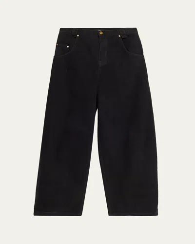 Willy Chavarria Bad Girl Tapered Denim Jeans In Black