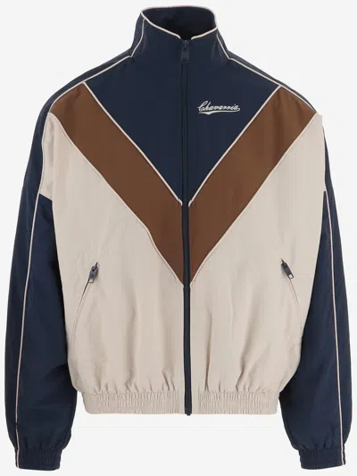 Willy Chavarria Badboy Track Jacket With Color Block Pattern In Multi